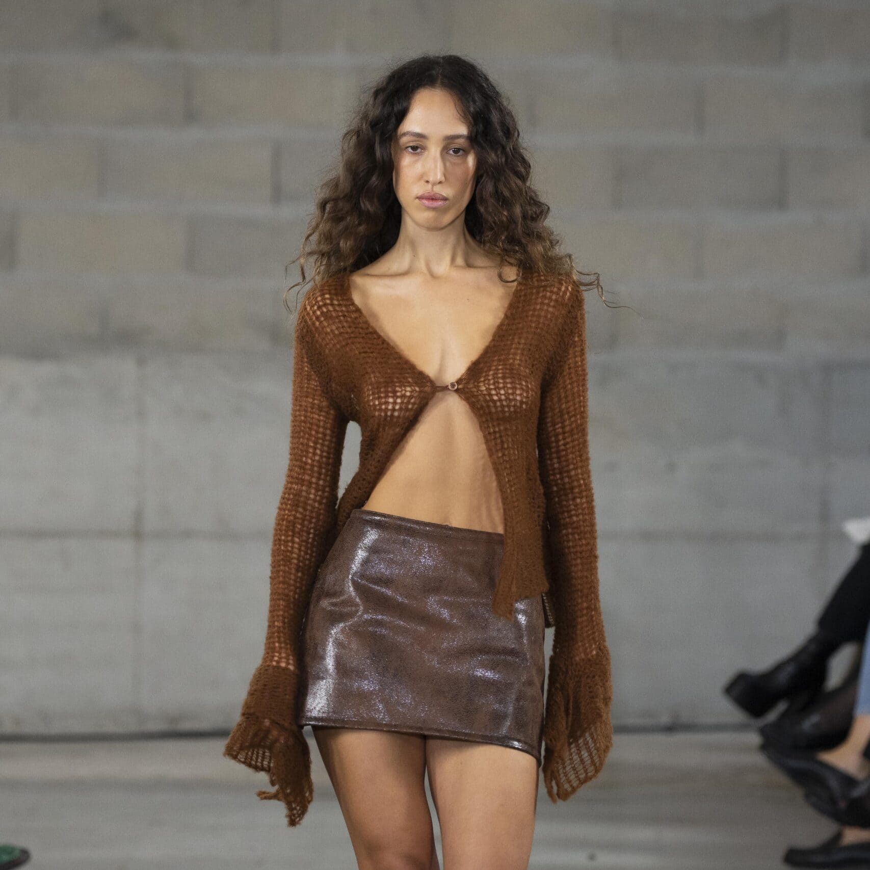 wool knitted cardigan