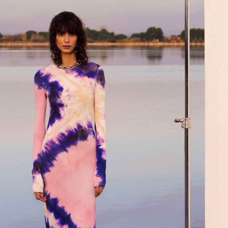 viscose long dress
