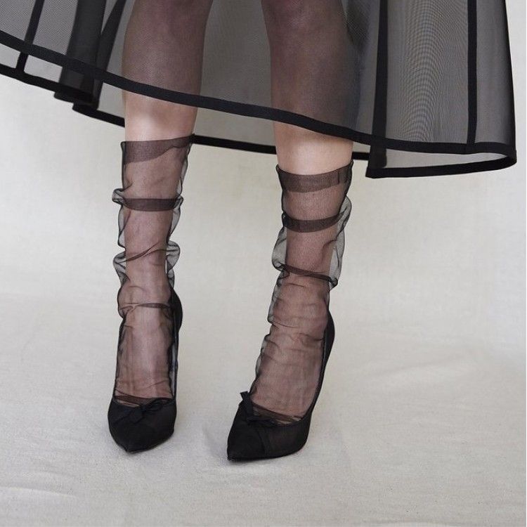 superfine tulle sock
