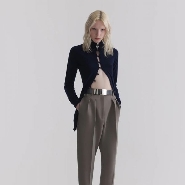 cashmere open cardigan