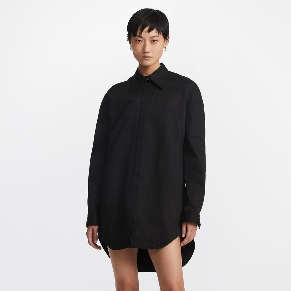 BELTED HARNESS SHIRT DRESS
